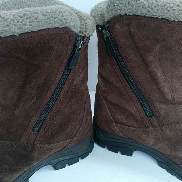 Sorel Water Fall Insulated Suede Leather Winter Snow Boot 7.5 Brown - Picture 6 of 16